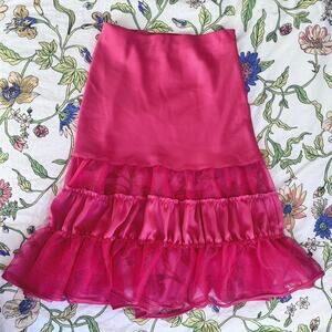 Kimchi blue tiered midi skirt